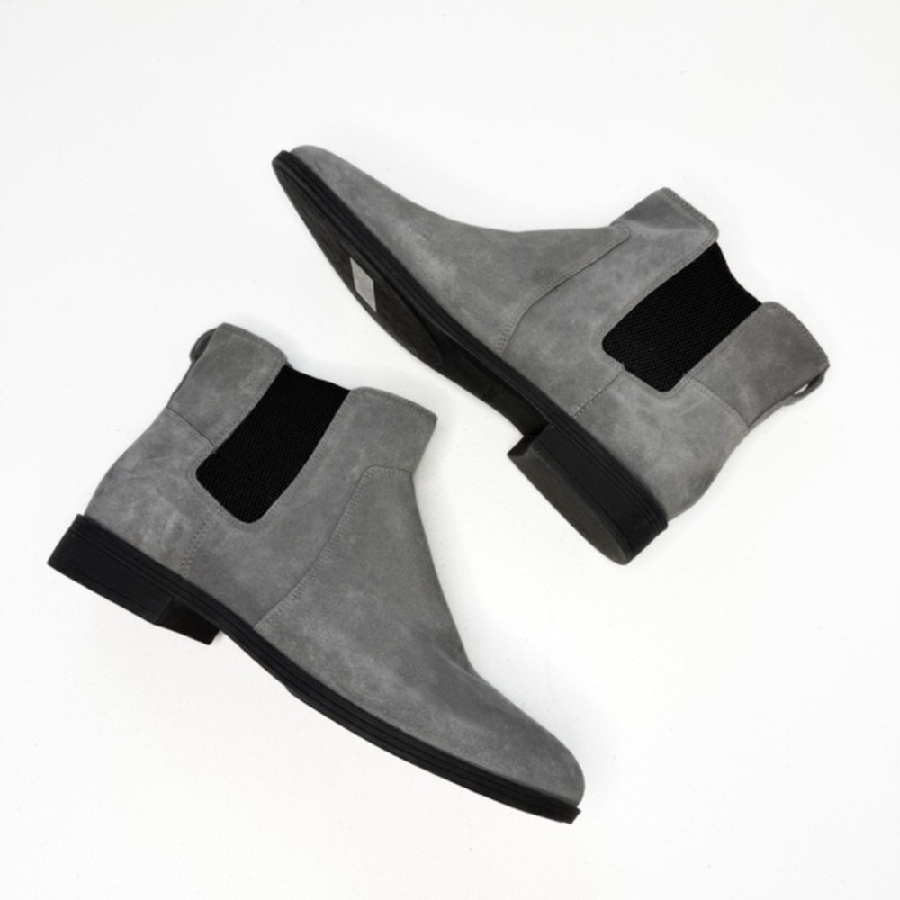 PRICE DROP Vionic Alana Gray Stretch Gore Water Repellent Suede Chelsea Boots 11 - Picture 6 of 12